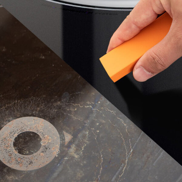 Miracle Limescale & Rust Eraser - Safe Rubber Cleaning Tool for Bathroom Glass, Kitchen Pots | Effortless Household Cleaner - Image 16