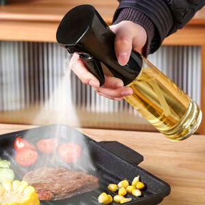 Oil Sprayer with 2-In-1 Function: Pour And Spray - Kitchen Oil Dispenser - Bpa-Free, PET Material, Hand Wash Only