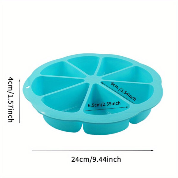 1/3pcs Nonstick Silicone Triangle Cake Mold Set - 8-Cavity Baking Pan for Brownies, Muffins, Cupcakes & More - Image 6