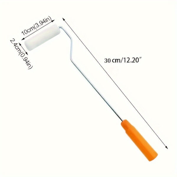 1pc Paint Roller Set, includes 1 handle, 10 paint rollers Extendable Handle, 4-Inch Sleeves, Versatile Application Roller Holder Washable Sleeves, Home Decor Paint Supplies, Wall and Ceiling Paint Brush Sleeves, Professional Effects - Image 3