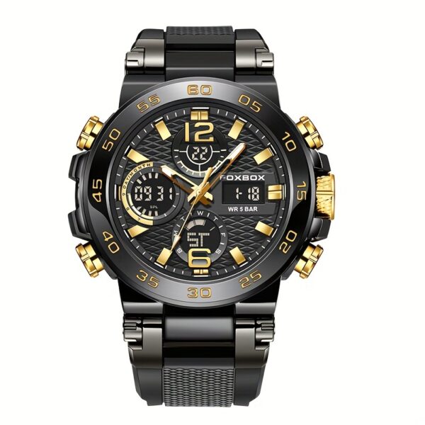 Men'S Dual Display Digital Military Quartz Watch Featuring an Alarm Clock, Chronograph, And Multifunctional Luminous Capabilities, Ideal for Students And Outdoor Activities Like Hiking Or Schooling. - Image 5