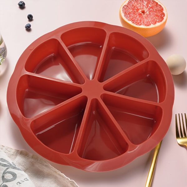 1/3pcs Nonstick Silicone Triangle Cake Mold Set - 8-Cavity Baking Pan for Brownies, Muffins, Cupcakes & More - Image 11