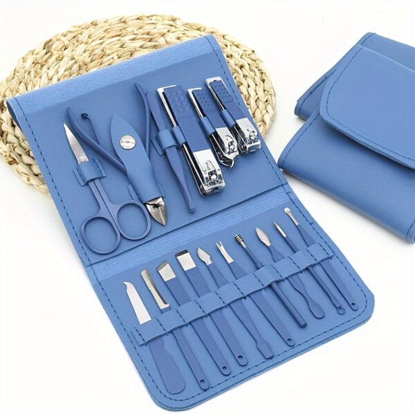 Nail Clippers Manicure Tool Set, With Portable Travel Case, Cuticle Nippers And Cutter Kit, Professional Nail Clippers Pedicure Kit, Grooming Kit For Travel - Image 4