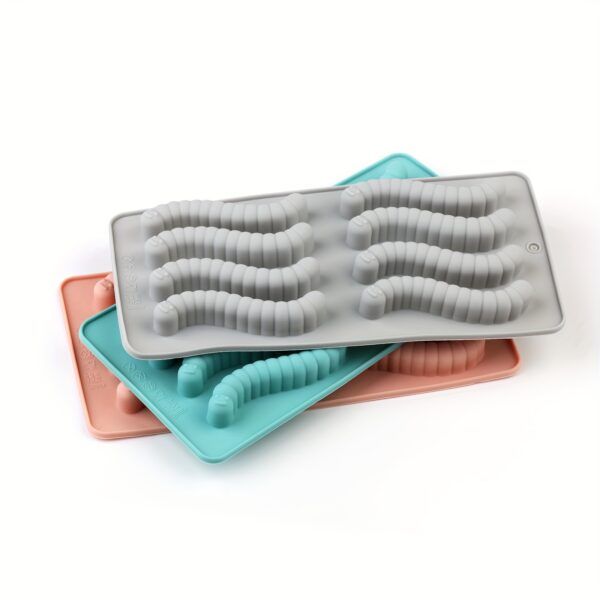 Vibrant Silicone Worm Mold - Non-Stick, Easy Release, BPA-Free, Perfect for Halloween Decorations, Cake Making, Gelatin, Gummies, Chocolate Crafting, and Creative Food Presentation - Image 27