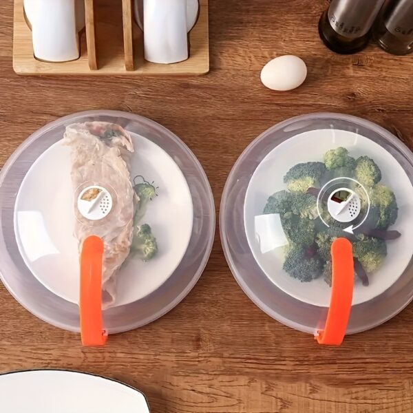 1pc Food Cover, Microwave Oven Heating Cover, Screen Protector For Food For Hot Dishes, Oil Proof Splash Proof Cover, Fresh-keeping Cover, Kitchen Supplies - Image 3