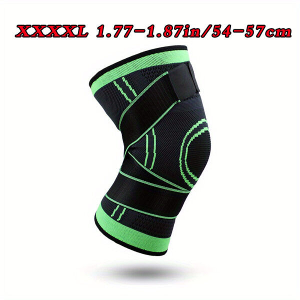 1pc protective sports knee pads, double strap large size design, Light Beige friendly quick drying elastic knitted fabric, running, mountaineering, basketball protection, sports protection preferred, necessary for sports fitness, daily use - Image 28