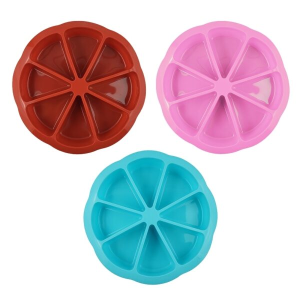1/3pcs Nonstick Silicone Triangle Cake Mold Set - 8-Cavity Baking Pan for Brownies, Muffins, Cupcakes & More - Image 13
