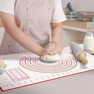 1pc Non-Slip Silicone Baking Mat with Measurement Counter and Dough Rolling and Pie Crust Mats - Perfect for Baking and Cooking Kitchen Accessories