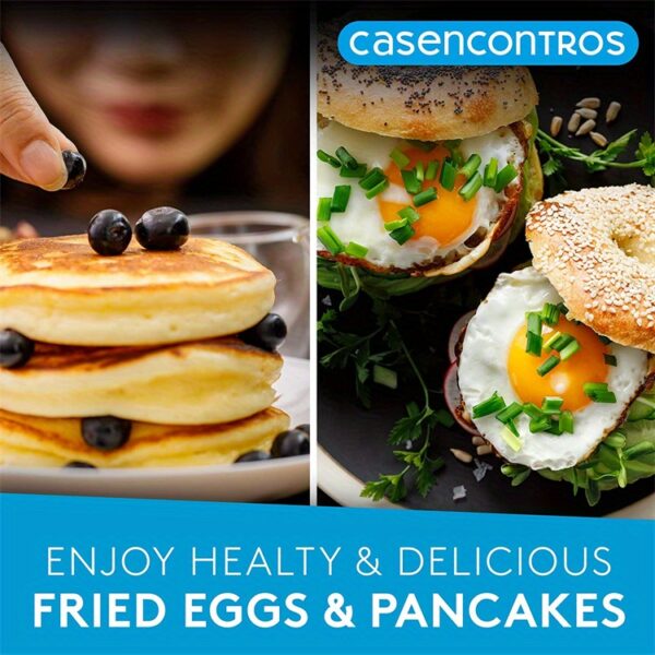 4-Hole Non-Stick Frying Pan with Maifan Stone Coating - Aluminum Handle, Perfect for Eggs, Pancakes, and More - Hand Wash Only, Induction Compatible, Kitchen Cookware | Modern Kitchenware | Durable Cookwar - Image 18
