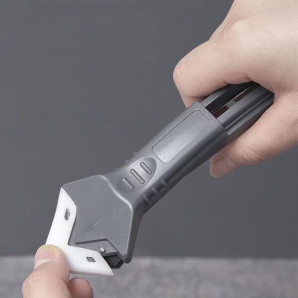 1pc Multi-Functional 5-in-1 Caulk Remover Tool Kit, Plastic Grout Scraper, Sealant Finishing & Glue Angle Scraper for Kitchen & Bathroom Renovations - Image 18