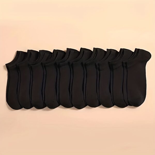 5/10/20 Pairs of Unisex Simple Solid Color Breathable And Comfortable Short Socks, Suitable for All Seasons. - Image 8
