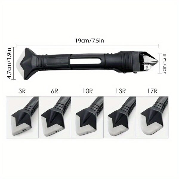 1pc Multi-Functional 5-in-1 Caulk Remover Tool Kit, Plastic Grout Scraper, Sealant Finishing & Glue Angle Scraper for Kitchen & Bathroom Renovations - Image 21