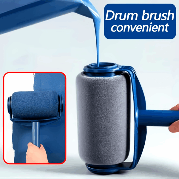 16.91oz Refillable Paint Roller Brush with Internal Storage - Durable Plastic Construction - Easy Fill and Use for Wall Painting, Touch Up, Art, Craft & Home Improvement - Image 9