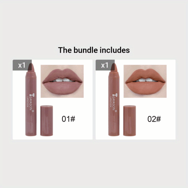 1PC Sexy Matte Lipstick Waterproof Long Lasting Color Rendering Non-stick Velvet Lips Liner Pencil Woman Makeup Cosmetics Valentine's Day Gifts - Image 21
