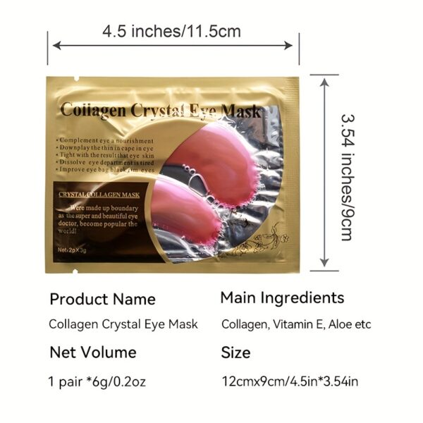 Pink Under Eye Mask, Reduce The Look Of Aging Hyaluronic Acid Eye Patches, Fight Dark Circles, Eye Bags, And Wrinkle, For Women And Men - Image 4