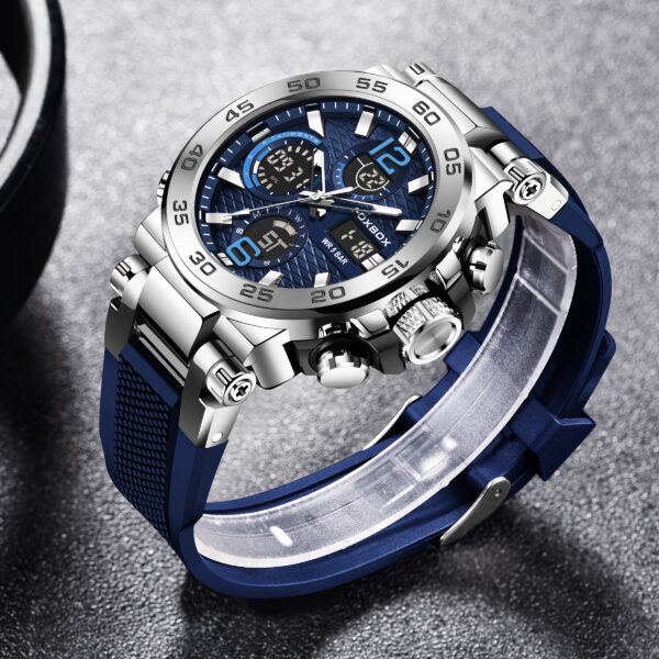 Men'S Dual Display Digital Military Quartz Watch Featuring an Alarm Clock, Chronograph, And Multifunctional Luminous Capabilities, Ideal for Students And Outdoor Activities Like Hiking Or Schooling. - Image 4