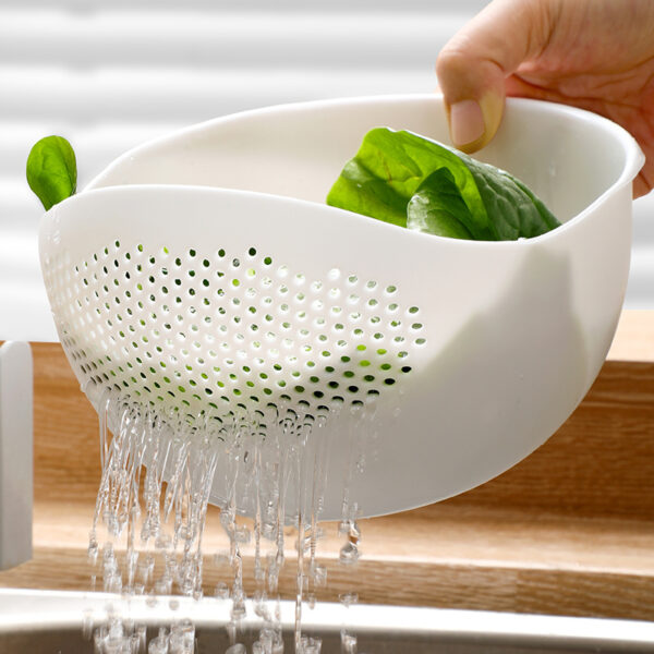 1pc, Rice Washing Drain Basket, Rice Washing Filter Basket, Creative Rice Washing Sieve, Plastic Rice Colander, Household Rice Washing Basket, Multifunctional Rice Washing Basin, Kitchen Stuff, Kitchen Gadgets - Image 17