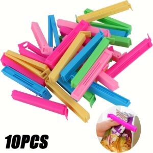 20pcs/10pcs/5pcs Plastic Food Bag Clip, Reusable Sealing Clip, Moisture-proof, Dust-proof, and Fresh-keeping Kitchen Storage Box and Storage Accessories