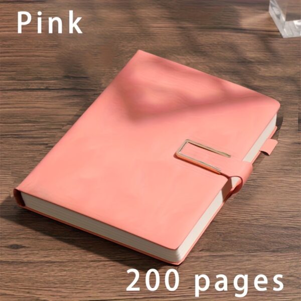 BOBO RABBIT Extra Thick A5 Notebook - Vintage Business Meeting Journal with Magnetic Closure, Bookmark, and Dated Pages in English - Perfect for College Students and Professionals, Business Meeting Journal | Vintage Style Notebook | Leatherette Cover - Image 7