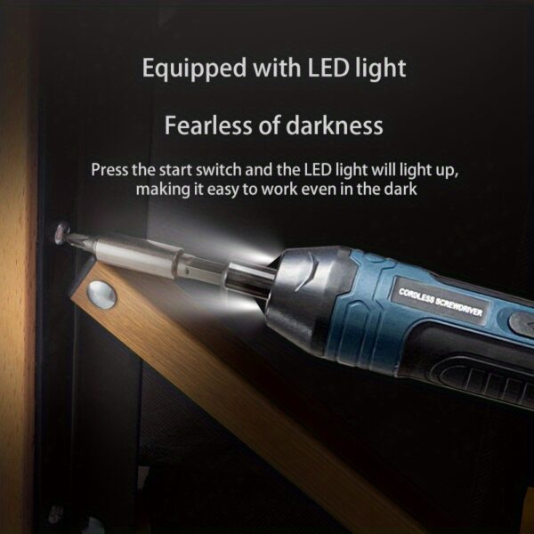3.6V lithium cordless screwdriver Cordless Electric Screwdriver Set Power Screwdriver 4 torque setting - Image 29