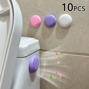 Long-Lasting Cherry Blossom & Lavender Scented 10pcs Air Freshener Tablets - Compressed Solid Deodorizer for Home, Car, Bathroom, Closet & Wardrobe with Extra Shell