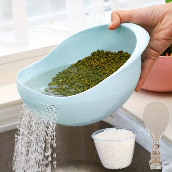 1pc/2pcs/3pcs Multi-Functional Kitchen Washing Basket Basin - Drain Water, Wash Rice, Perfect For Cleaning Vegetables And Fruits, And More With Convenient Features - Ideal For Various Uses And Users, Kitchen Accessories - Image 17