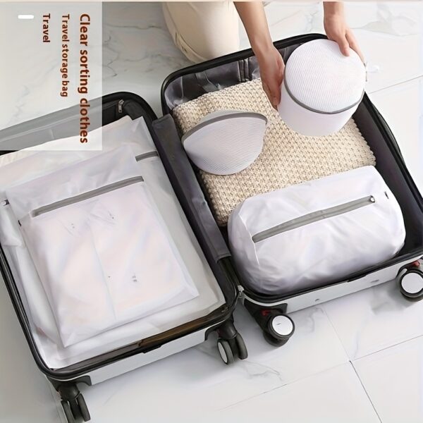 1pc Shoes Wash Bags Shoe Laundry Bags Sneaker Mesh Washing Cleaning Bag Travel Organization Pouch for Sneakers Running Shoes Socks Bras Washing Machine - Image 6