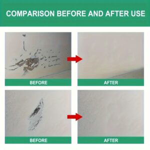 ProFix Wall Repair Kit - Fast-Drying, Easy-to-Use Paste for Home Walls, Gypsum Dents & Wood Scratches with White Putty Nail Hole Filler and Scraper for Smooth Finish