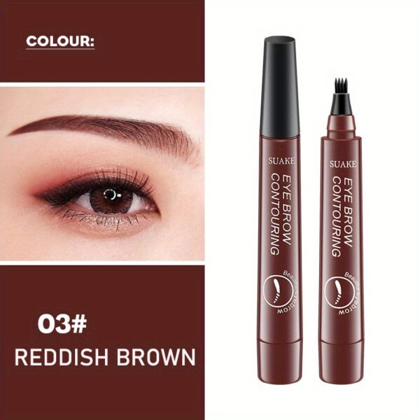 Eyebrow Tattoo Pen, Waterproof Long Lasting Microblading Eyebrow Pencil With A Micro-Fork Tip Applicator, Creates Natural Eyebrow Makeup, Draw Clear Eyebrows, Gifts For Women - Image 8