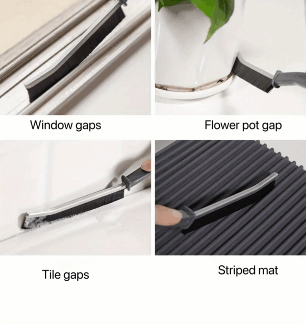 1pc Bathroom Crevice Brush, Toilet Kitchen Tile Corner Cleaning Brush, Multifunctional Window Seam Groove Dust Brush, Hard Bristle Brush, Household Cleaning Tools - Image 15