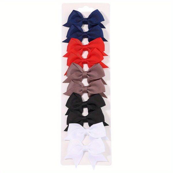 [10pcs Baby Bow Clips] 10pcs Adorable Baby Girls Bow Hair Clips | Perfect For Stylish Headwear, Ideal Choice For Gifts - Image 26