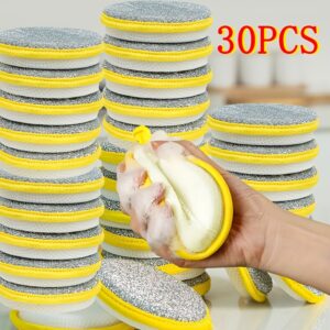 30 Reusable Kitchen Sponges, Cleaning Pads for Cutlery, Stove and Sink, Durable Multi-purpose Cleaning Cloth