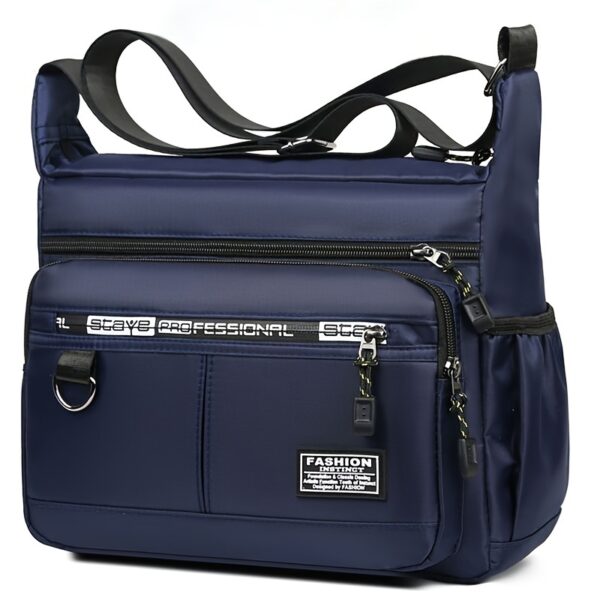 [Large Capacity Waterproof Crossbody Bag] Oxford Cloth Waterproof Large Capacity Crossbody Bag For Men, Leisure Travel Bag, Student's Junket Storage Sling Shoulder Bag - Image 3