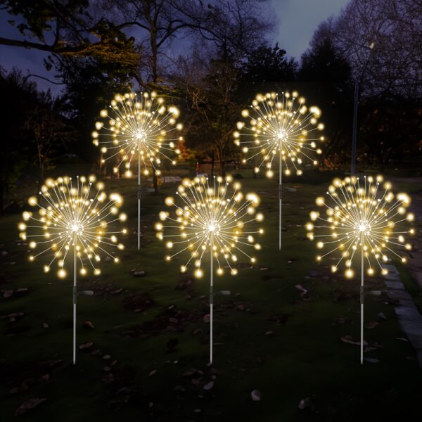 8 Lighting Modes Outdoor Solar LED Smart Lights, Solar Festival Viewing Decorative Lights for Garden Pathway and Patio Villa Illumination - Image 12