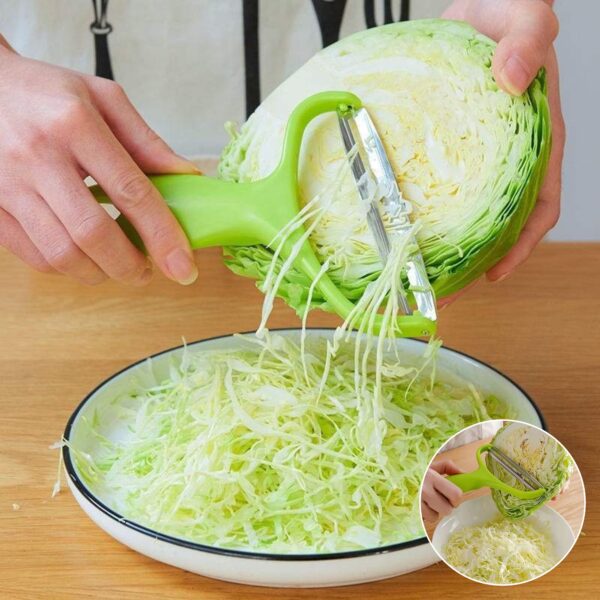 [Easy Wide Mouth Cabbage Grater] Purple and Blue Cabbage Grater - Wide Mouth Peeling Knife for Easy Shredding and Peeling of Garden Vegetables Kitchen Accessories - Image 12