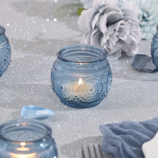 Glass Tea Light Candle Holders, Polished Finish, Flower Theme, Tabletop Mount, Versatile for Wedding, Shower, Party Decoration, Ideal for Christmas, Halloween, Easter, Thanksgiving, Valentine'S Day - Image 15