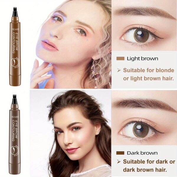 Eyebrow Tattoo Pen, Waterproof Long Lasting Microblading Eyebrow Pencil With A Micro-Fork Tip Applicator, Creates Natural Eyebrow Makeup, Draw Clear Eyebrows, Gifts For Women - Image 17