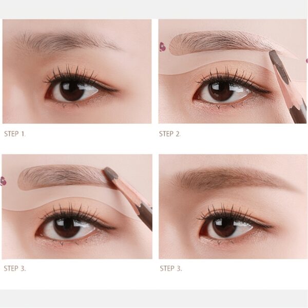 24 Styles Eyebrow Shaping Stencils - Grooming Kit for Women - Perfect for Beauty Modeling and Makeup Application - Image 7