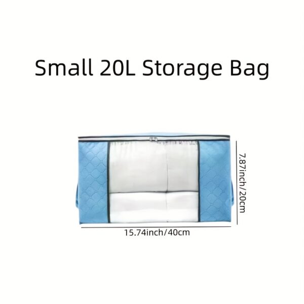 Large Clothing Storage Bag, Clothing Organizer With Clear Window, Storage Box Container For Blankets - Image 11