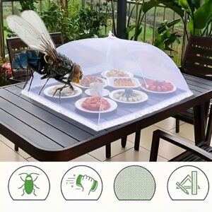 Large Pop-Up Mesh Food Cover Tent - Foldable & Washable, Perfect for Picnics, BBQs, Parties & Outdoor Dining - Kitchen Accessory