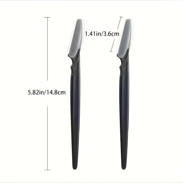 3-24pcs Eyebrow Razor Shaper Set, Facial Hair Remover Trimmer Grooming Kit for Women And Men, Stainless Steel, Non-Electric, No Battery Needed, with Various Colors for Versatility - Image 18