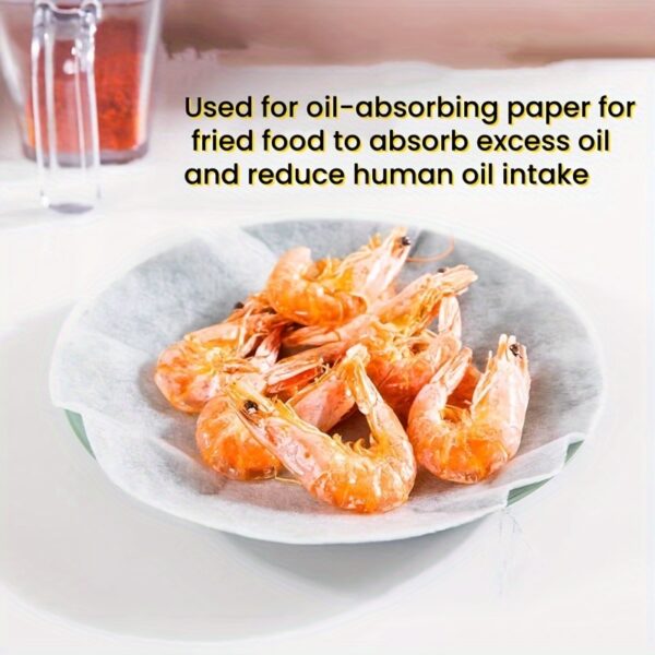 20pcs/50pcs High Temperature Resistant Oil Absorbing Paper Pad Non-Woven Material Film for Fried Food Baking - Image 5