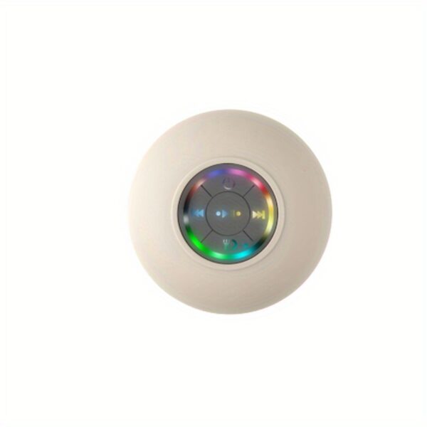 Popular Choice] Portable Wireless Speaker with Suction Cup - USB Rechargeable, 2-Hour Playtime, Parties, Bathroom, Travel & Outdoor,RGB Lighting Bathroom Suction Cup Wireless Speaker, HD Sound Quality - Image 6
