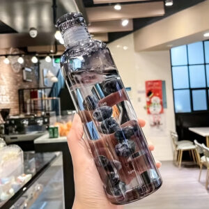 Leak-Proof & Shatterproof Large Capacity Water Bottle with Time Marker - BPA-Free, Lightweight Design for Men & Women - Perfect for Iced Coffee & Beverages, PPSU Measuring Cup, Outdoor Use, Hand Washed