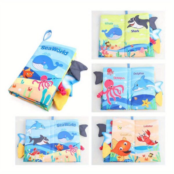 Baby Books -Baby Toys Gifts Touch Feel First Cloth Crinkle Soft Books Infant Tummy Time ToysLearning Sensory Baby Toys Stroller Toys Christmas Halloween Thanksgiving Gifts - Image 5
