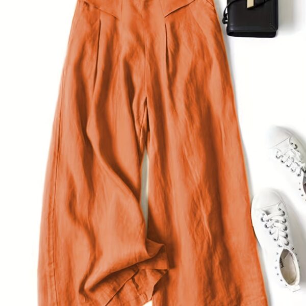 Chic Wide Leg Palazzo Pants - Versatile & Breathable - Perfect for Spring & Summer, Stylish Comfort for Women’s Casual and Work Wardrobe - Image 12