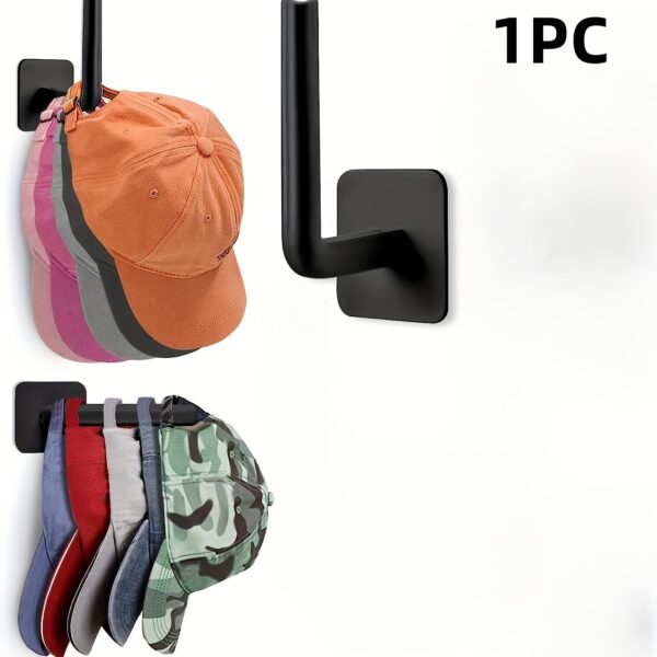 1pc/2pcs/3pcs/4pcs Punch-free Hat Storage Hook, Hanging Plastic Hook for Keys, Hat, Towels, Self-Adhesive Hook for Sundries, Household Space Saving Storage Organizer for Entryway, Hallway, Bathroom, Bedroom, Home, Dorm - Image 3