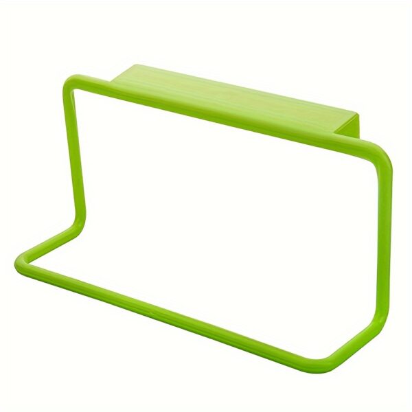 1pc Hanging Towel Rack, Towel Holder For Kitchen Toilet Cabinet Door, Bathroom Free Punch Wall Hanging Towel Hanger - Image 12