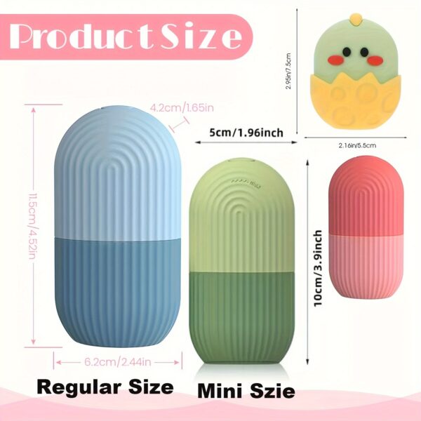 Silicone Ice Face Roller with Cucumber Design - Ideal for Eye and Neck Contouring, Beauty Facial Massage Tool, Unscented, No Battery Needed, Skin Care Essentials|Cucumber Theme Decor|Silicone Material - Image 6
