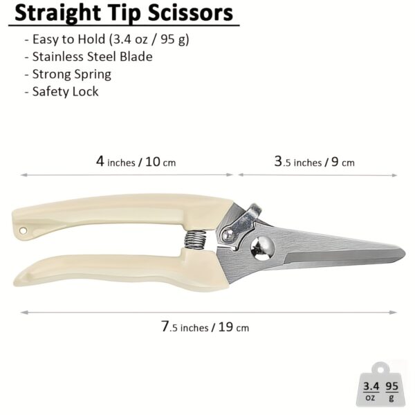 1pc/2pcs Garden Pruning Shears Set Sharp Blades For Cutting Flowers, Trimming Plants, Bonsai & Fruits Picking - Image 8